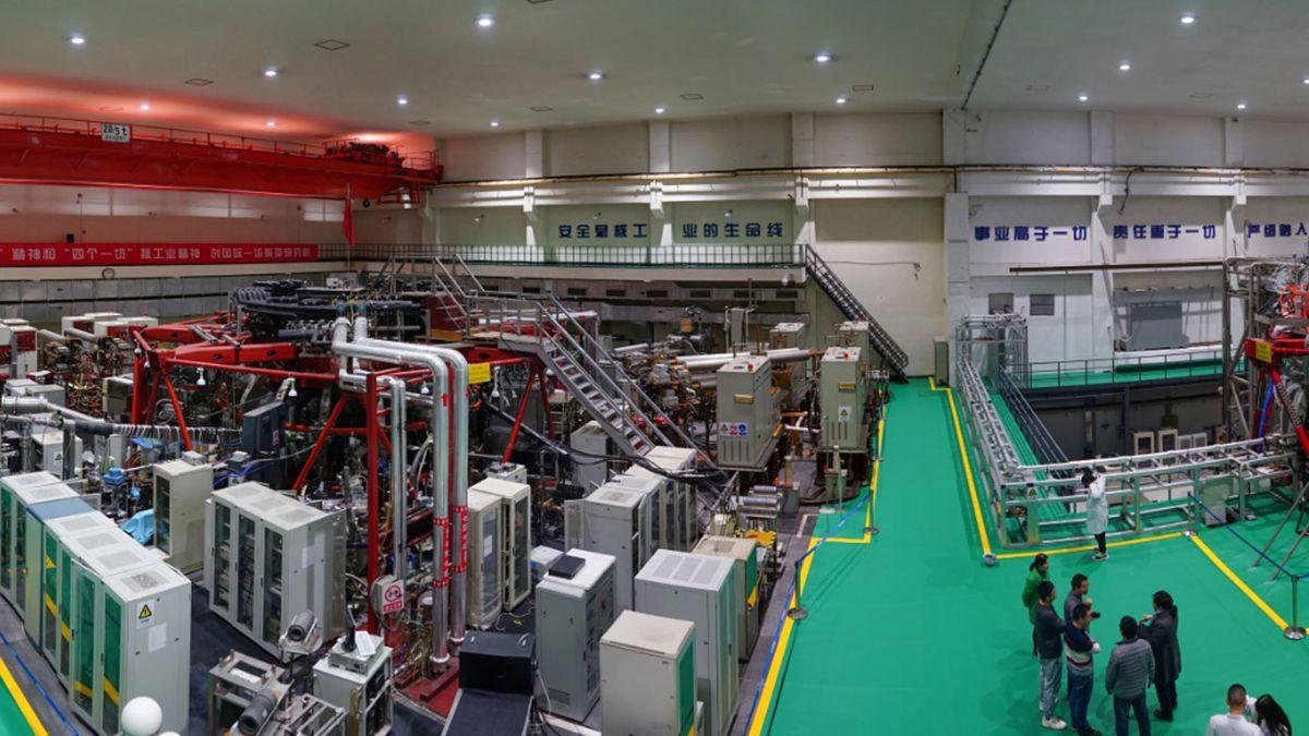 The Chinese-built HL-2M Tokamak nuclear fusion reactor aims to replicate the energy of the sun. (Getty)